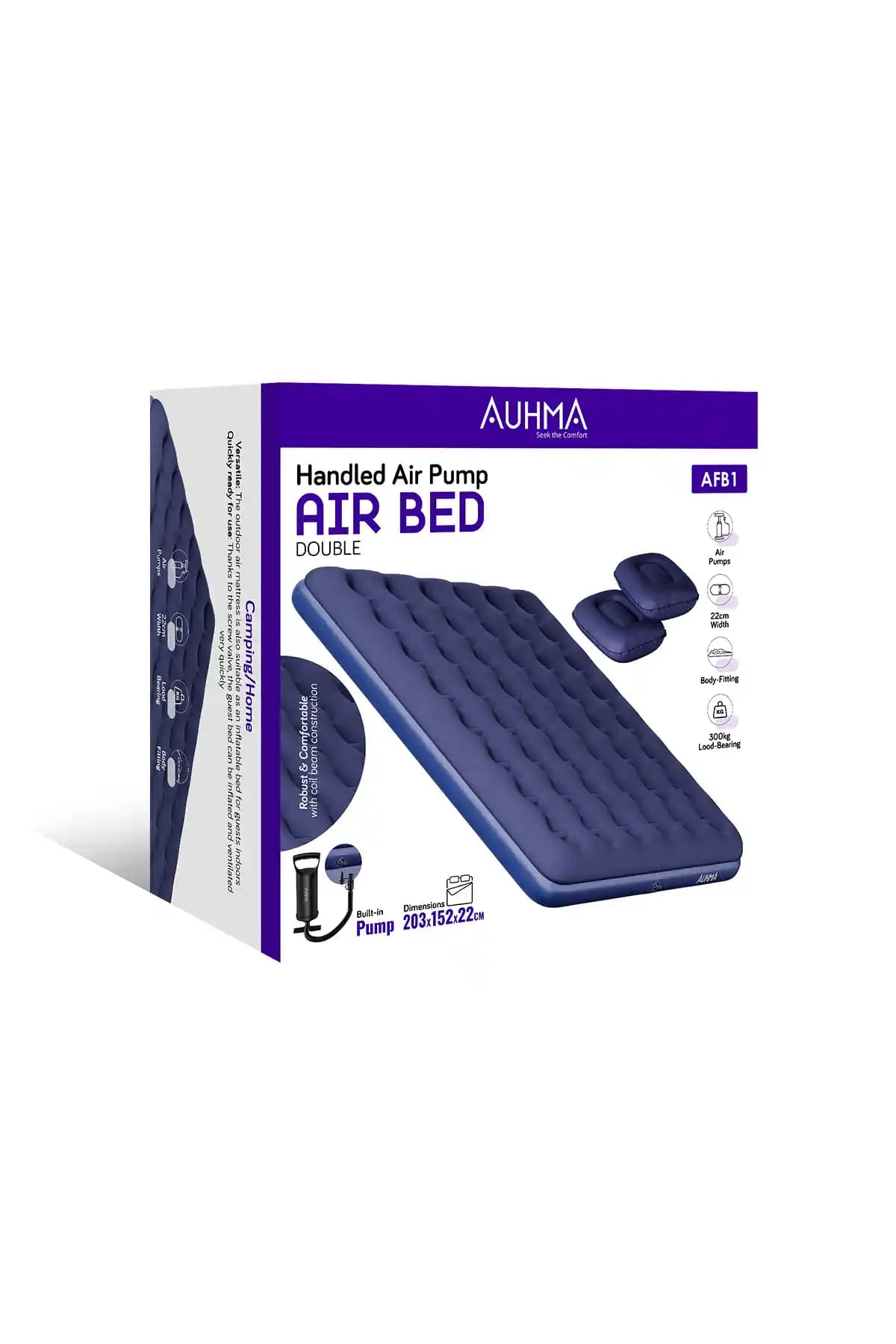 Auhma Afb1 Çift Kişilik Şişme Yatak: Kamp ve Ev Kullanımı İçin Pratik ve Konforlu Seçenek