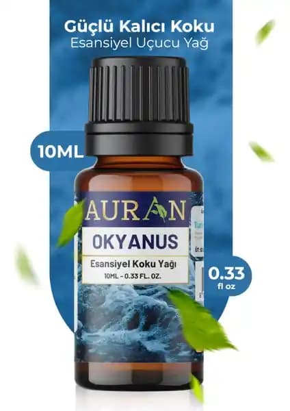 Auran Okyanus Esansiyel Uçucu Yağ Doğal ve Ferahlatıcı Koku ile Evlerinize Zarafet Katar