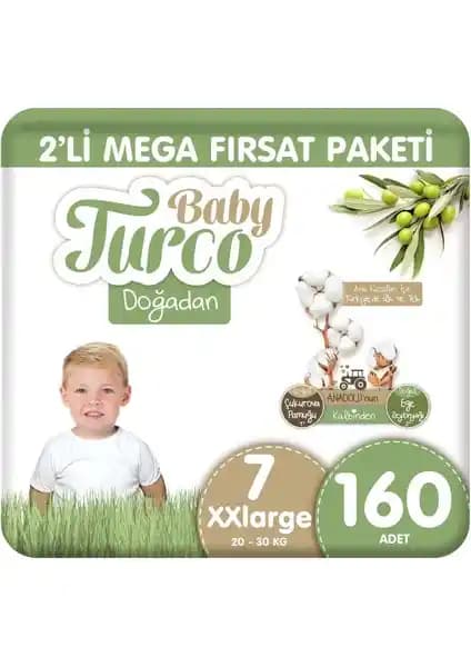 Baby Turco Doğadan Bebek Bezi Karşılaştırması: 2'li Mega Fırsat Paketi ve 4 Numara Bantlı Bez