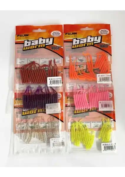 Balıkçılıkta Silikon Yem Karşılaştırması: Fujin Baby Worm ve Ryuji V8 Ürünleri