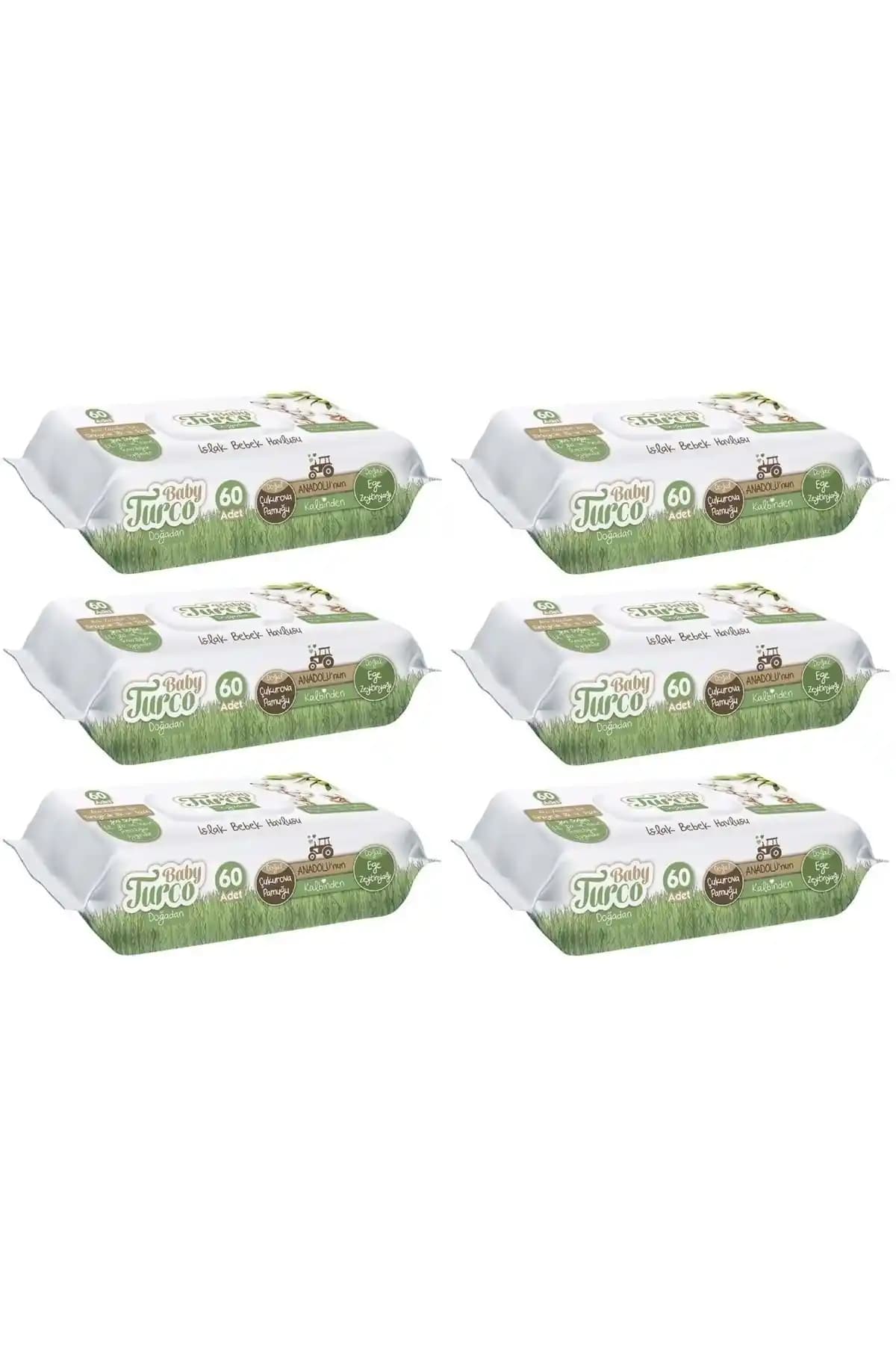 Bebekler İçin Doğal ve Güvenli Temizlik: Baby Turco Yenidoğan Islak Havlu Mendil