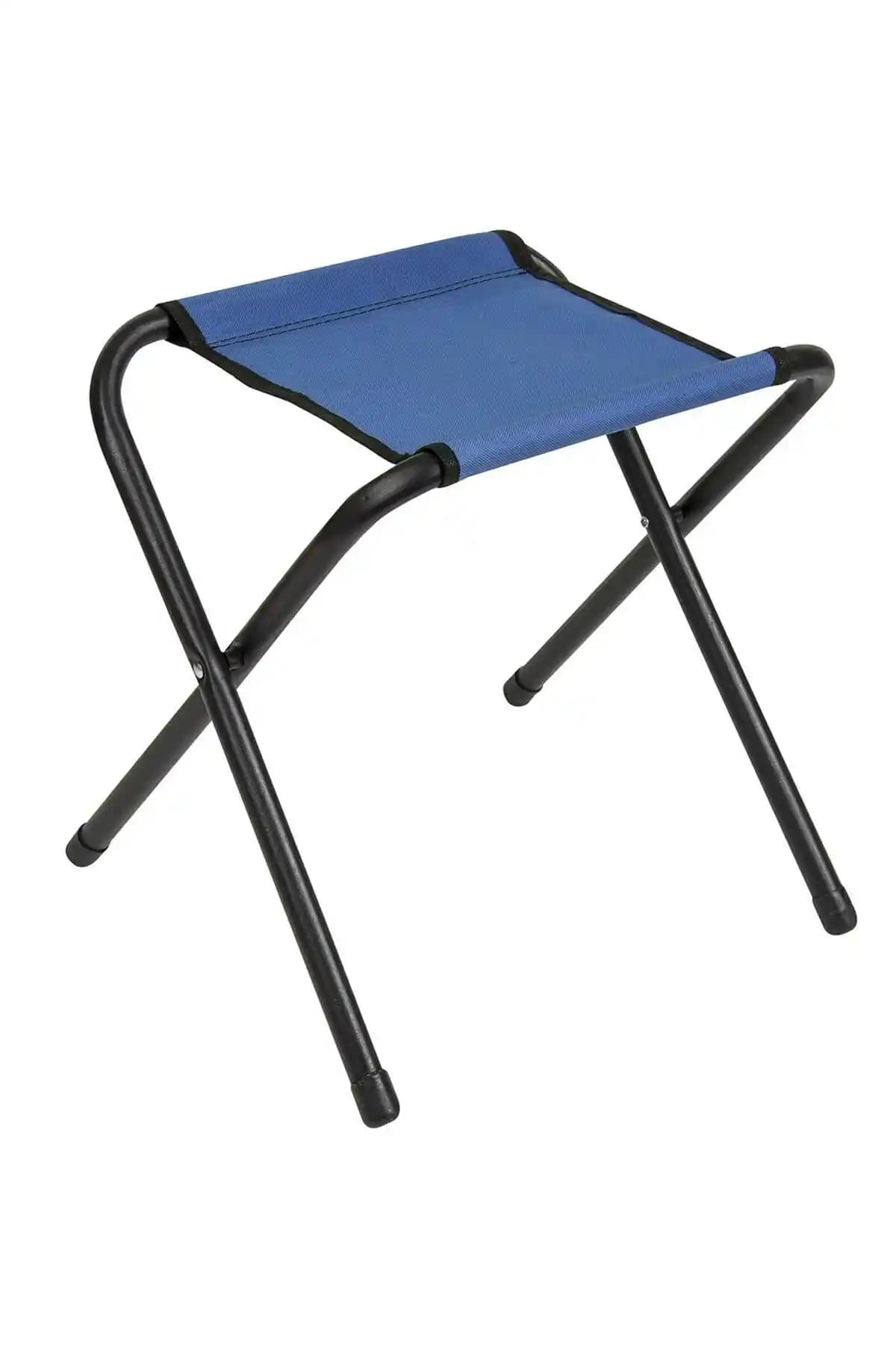 BLACK DİZAYN Katlanır Balıkçı Kamp Taburesi Mavi: Pratik ve Şık Dış Mekan Oturma Çözümü
