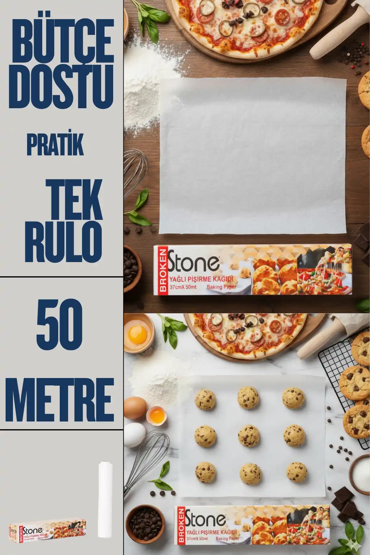 Broken Stone Pişirme Kağıdı: Güvenli ve Dayanıklı Mutfak Pişirme Malzemesi