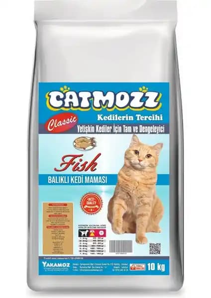 Catmozz Classic Balıklı Yetişkin Kedi Maması 10kg ile Sağlıklı ve Lezzetli Beslenme Seçeneği