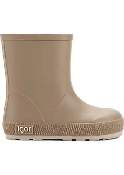 Çocuklar İçin Şık ve Dayanıklı Bej Yağmur Çizmesi - Su Geçirmez ve Konforlu Tasarım