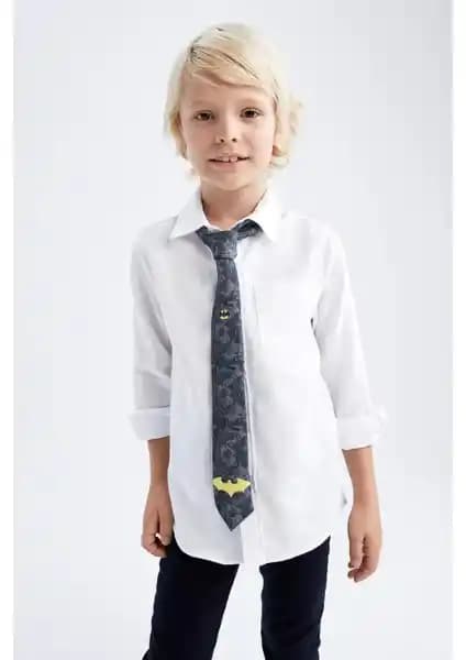 DeFacto Erkek Çocuk Oxford Uzun Kollu Gömlek T8854A622AU Klasik ve Şık Tasarım