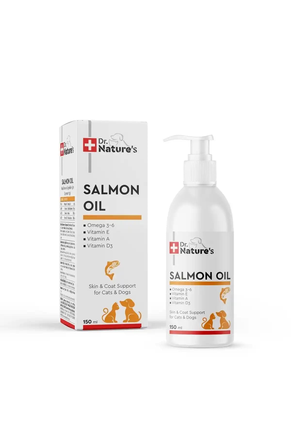 Dr. Nature's Salmon Oil: Kediler ve Köpekler İçin Doğal Balık Yağı Takviyesi
