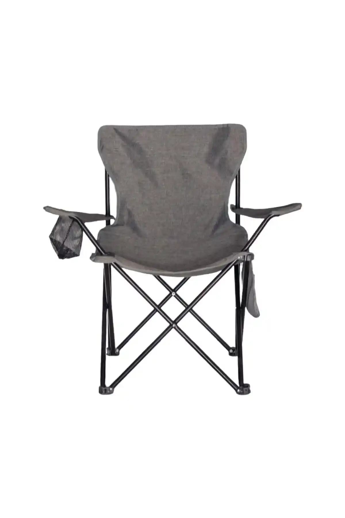 Dükkanönü Katlanır Rejisörlü Cepli Kamp Sandalyesi Dayanıklı ve Pratik Kullanım İçin Uygun