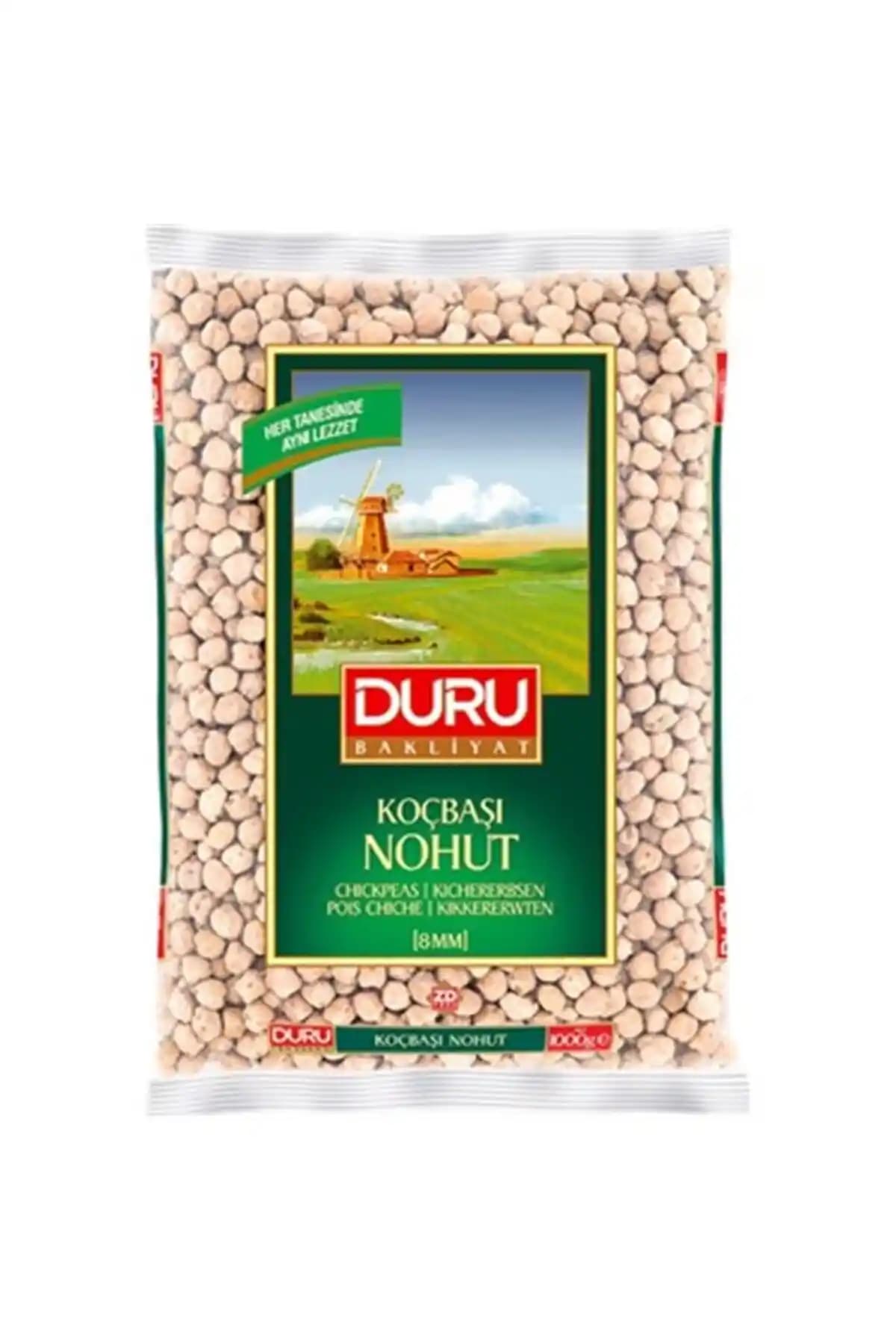 Duru Koçbaşı Nohut 8 mm 1 Kg - Yüksek Kalite ve Lezzet Garantili Bakliyat