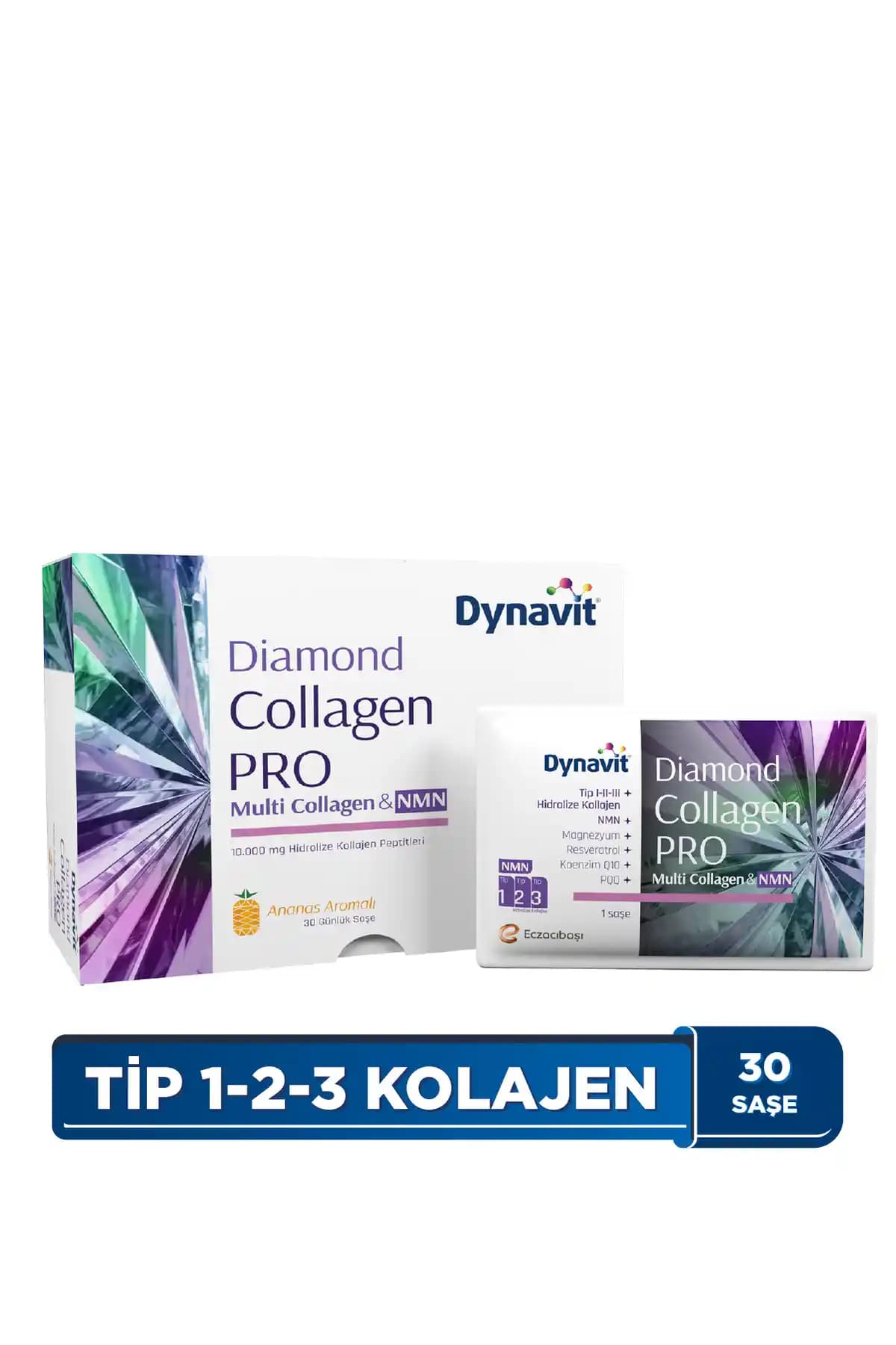 Dynavit Multi Collagen&NMN Sağlık ve Güzellik Takviyesi Cilt, Saç ve Eklem Desteği