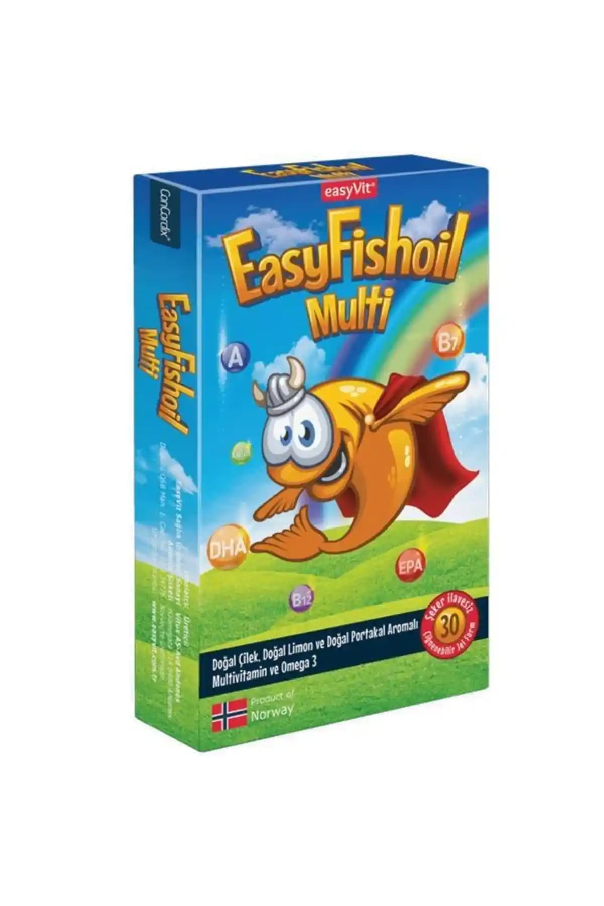 Easy Fishoil Multi Omega 3 Çiğnenebilir Tabletler Sağlıklı Yaşam İçin Lezzetli ve Pratik Takviye