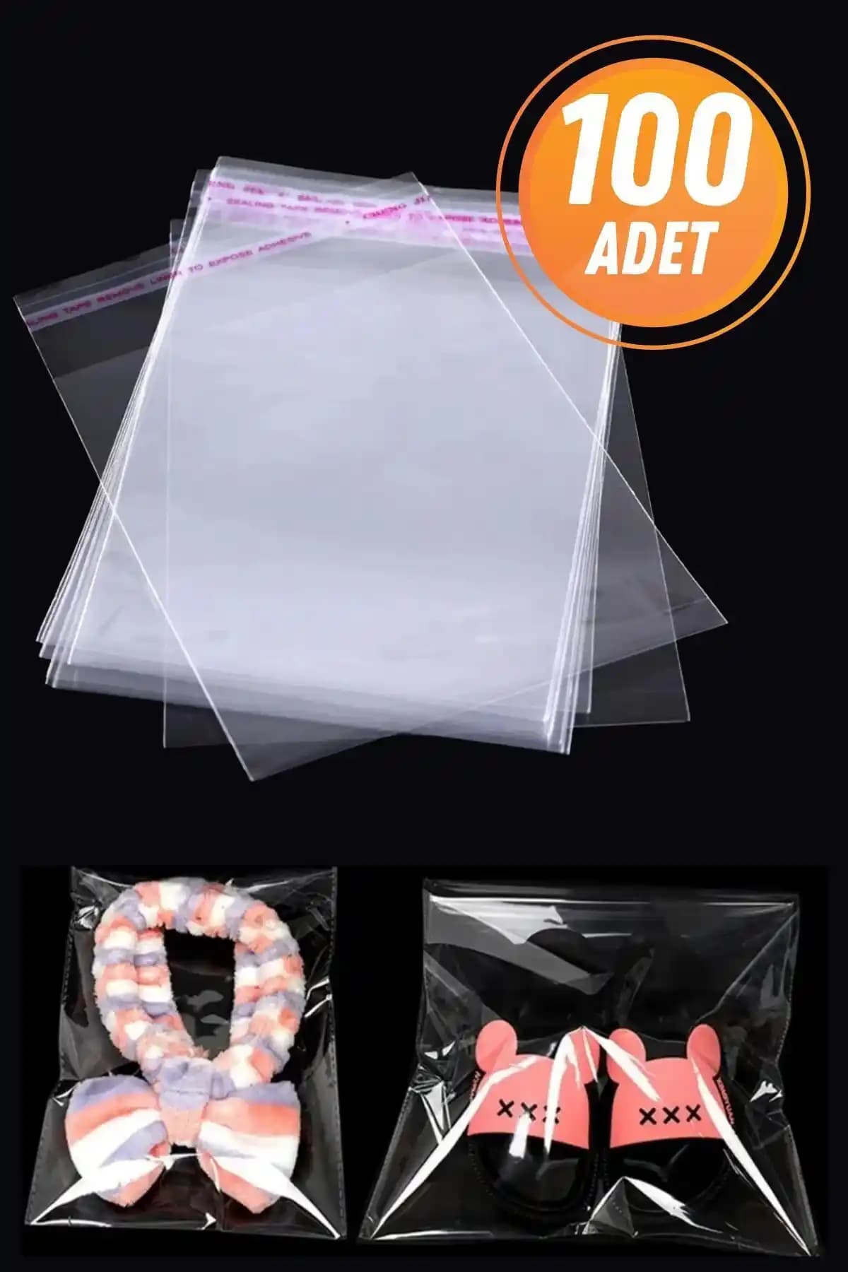 Eliz Party 18x25 cm Şeffaf Jelatin Poşetler Pratik ve Estetik Paketleme Çözümü