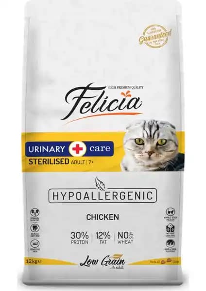 Felicia Az Tahıllı 12 kg Sterilised Tavuklu Hipoalerjenik Kedi Maması Ürün Özellikleri ve Faydaları