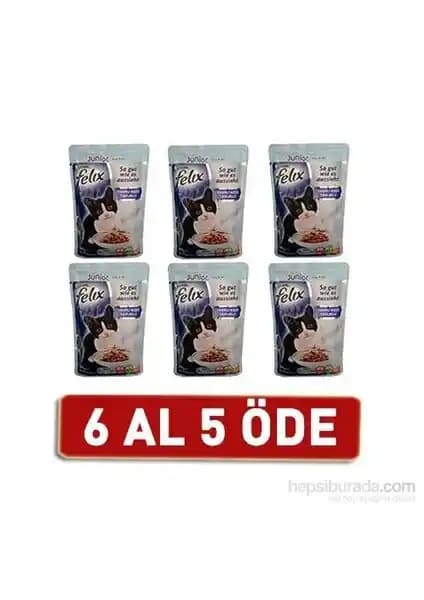 Felix Yavru Kediler İçin Tavuklu Yaş Kedi Maması Pouch 85g Sağlıklı Gelişim İçin Uygun