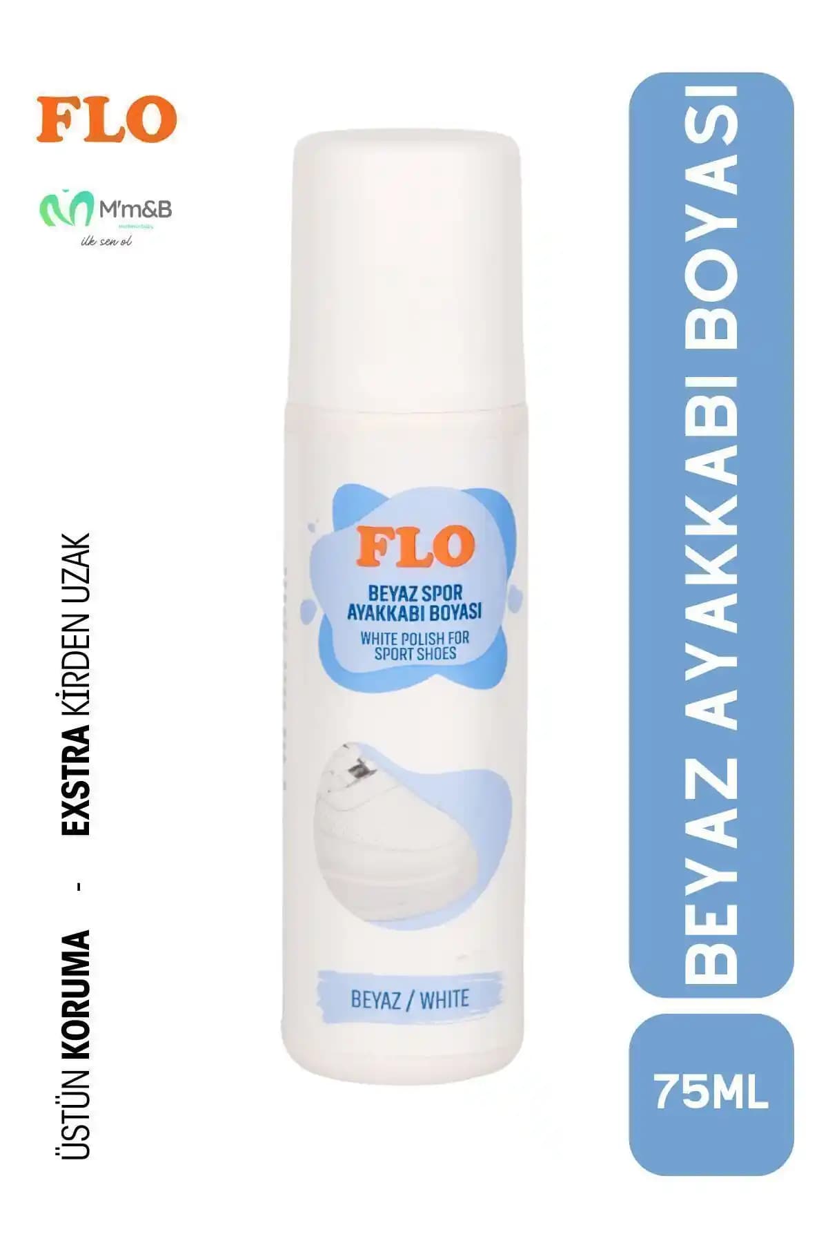 Flo Beyaz Ayakkabı Boyası 75 ml ile Eski Ayakkabılarınızı Yenileyin ve Şıklığınızı Koruyun