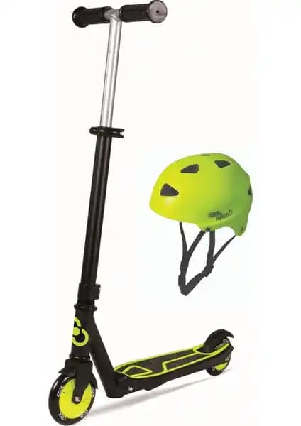 Furkan Cool Wheels 2 Tekerlekli Scooter ve Neon Kask Seti Çocuklar İçin Güvenli ve Eğlenceli Oyuncak