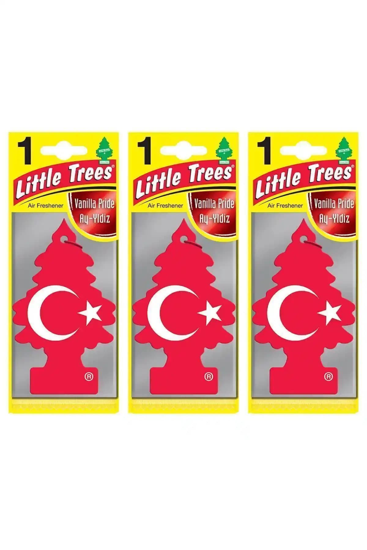 Genel Markalar Trees 3'lü Türk Bayrağı Vanilya Aromalı Asma Oto Kokusu Ürün Tanıtımı ve Özellikleri