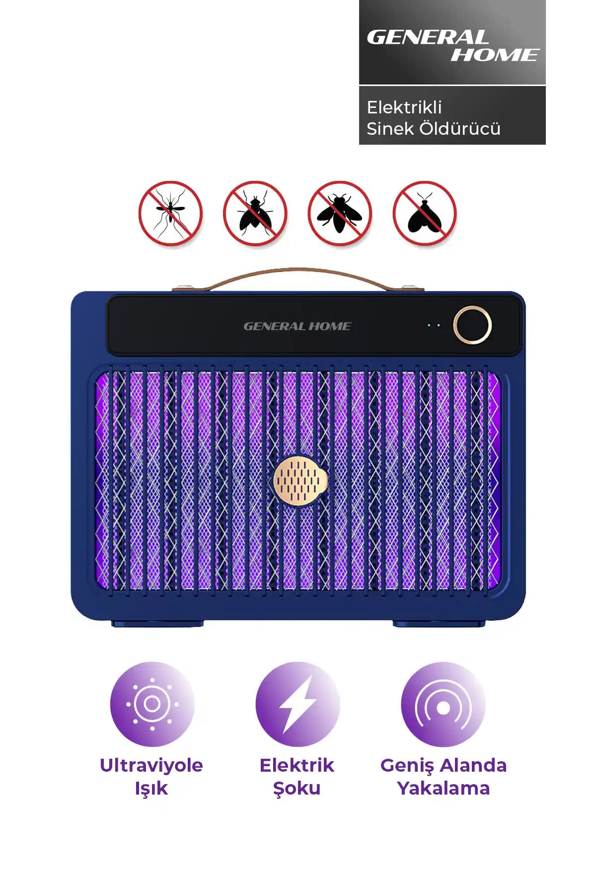 General Home EK-827 Elektrikli Sinek Öldürücü: Etkili ve Sessiz Böcek Kontrol Çözümü