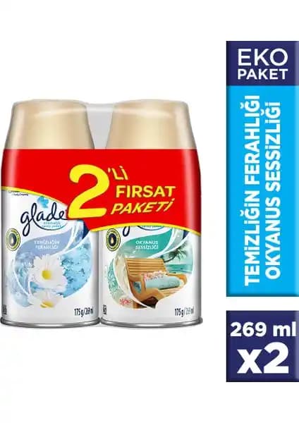 Glade Otomatik Sprey Yedek Okyanus ve Tropikal Kokularla Ferah Bir Atmosfer Yaratın