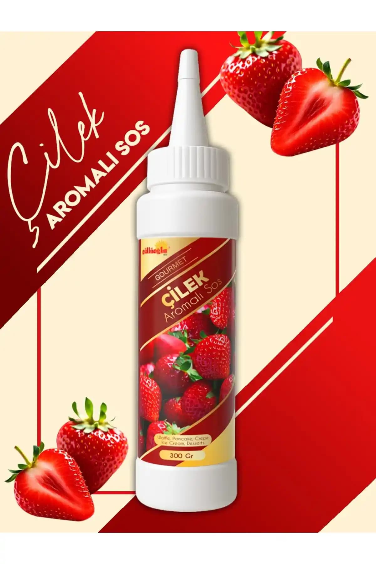 Güllüoğlu Çilek Aromalı Sos: Tatlılar ve Kahvaltılıkların Lezzetli Tamamlayıcısı