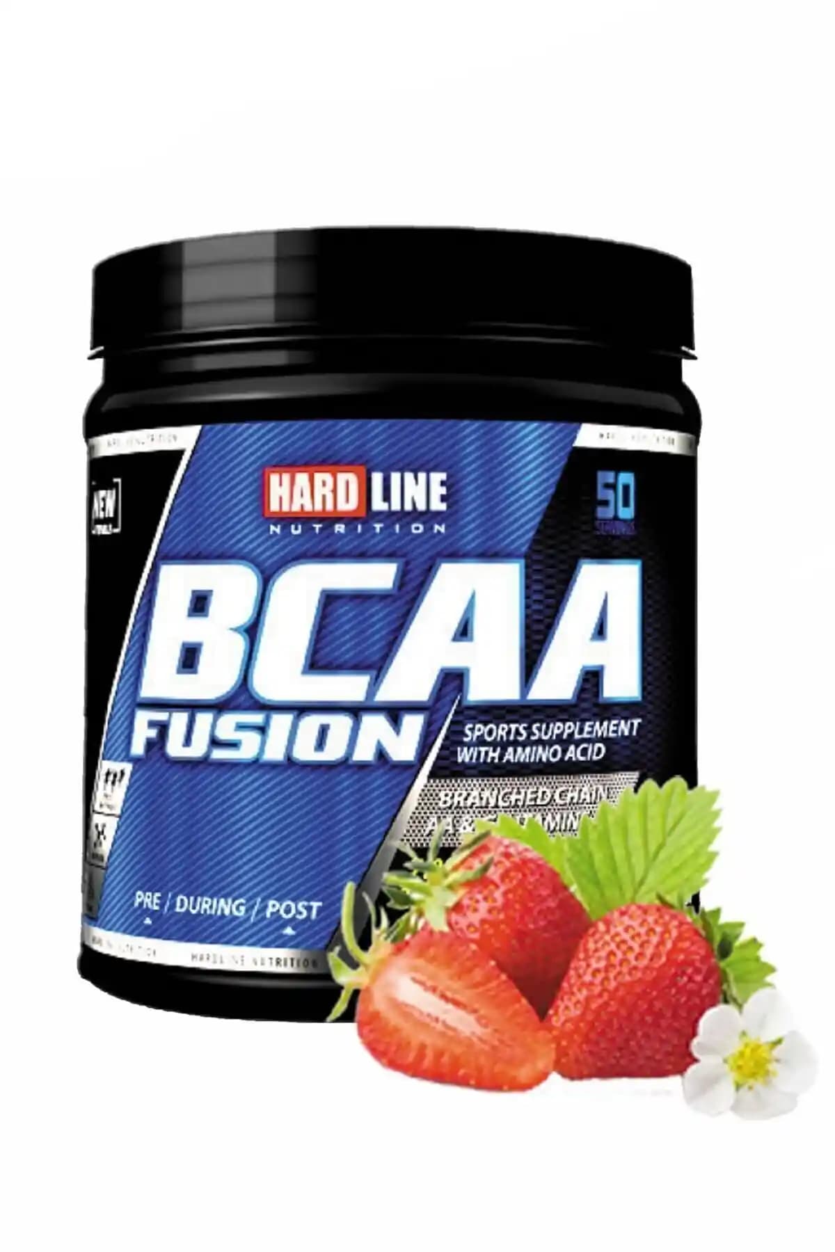 Hardline BCAA Fusion Çilek Çilekli Amino Asit Takviyesi Sporcular İçin Güçlü ve Lezzetli Formül
