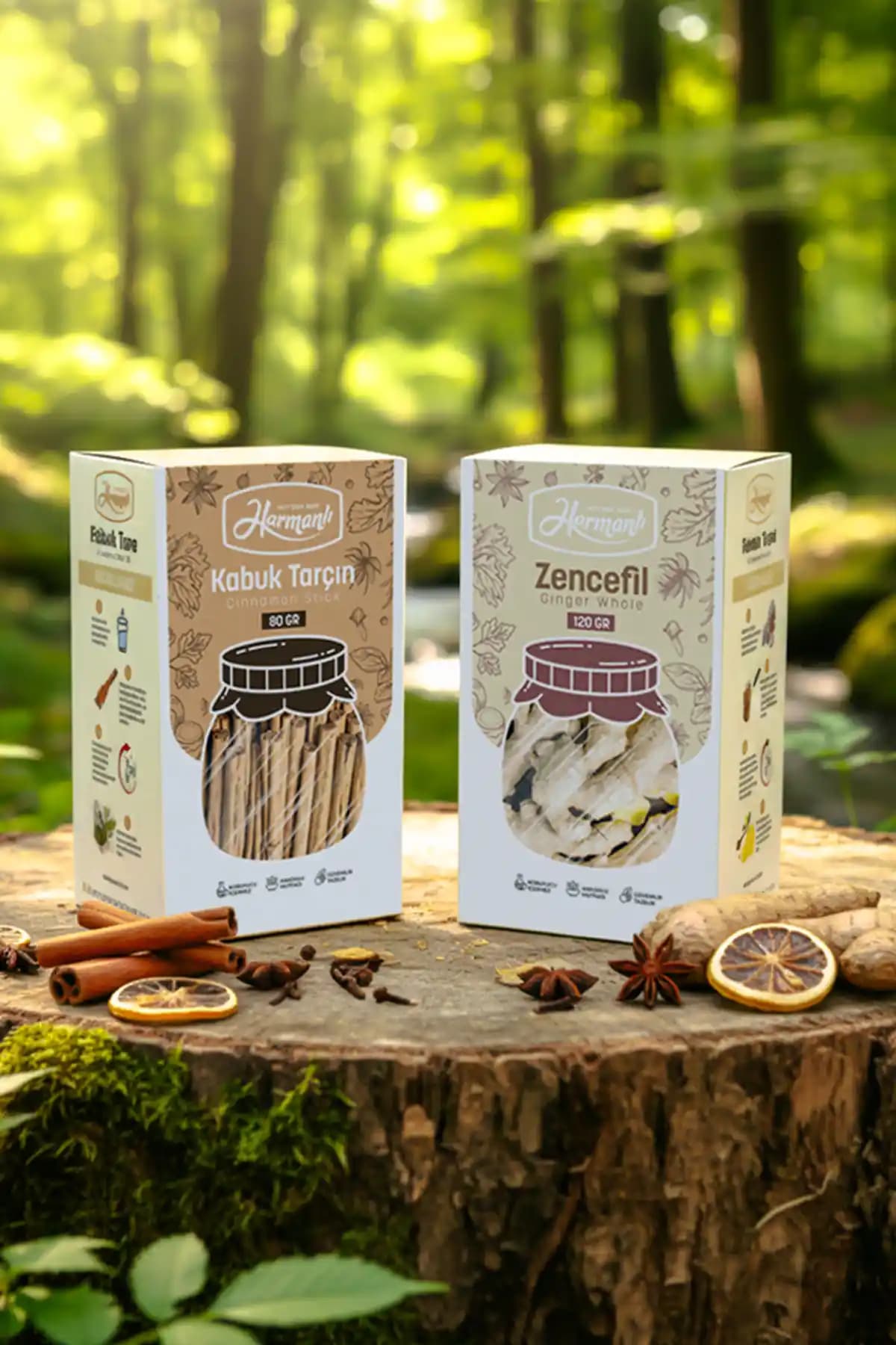 Harmanlı Baharat 2'li Bitki Çayı Takımı Türkiye'den Doğal ve Sürdürülebilir İçeriklerle Sağlıklı Seçenek