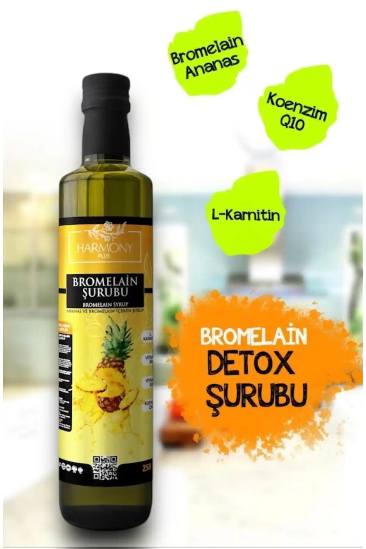 HarmonyPlus Bromelain Detox Şurubu: Doğal ve Etkili Vücut Destekleyici Takviye