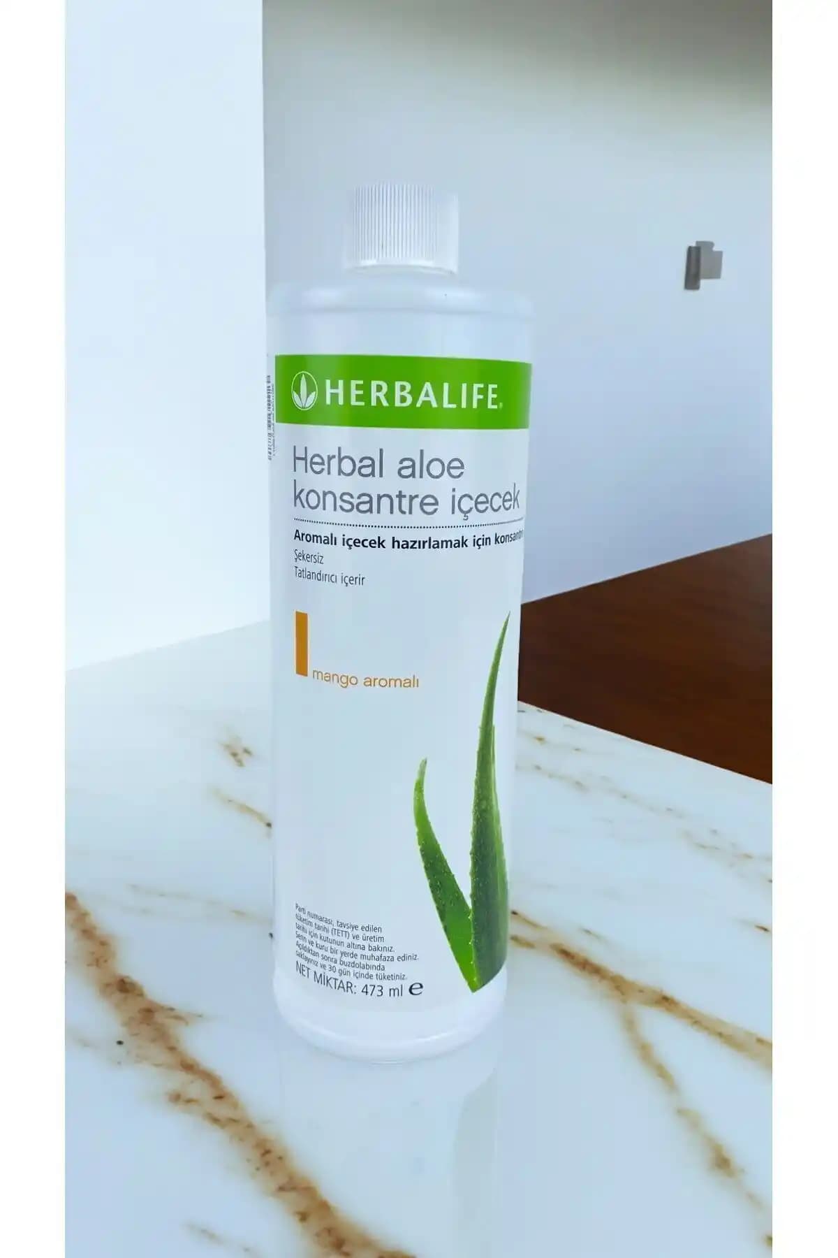 Herbalife Herbal Aloe Konsantre İçecek Mango Aromalı Doğal ve Düşük Kalorili Sağlık Destekçisi
