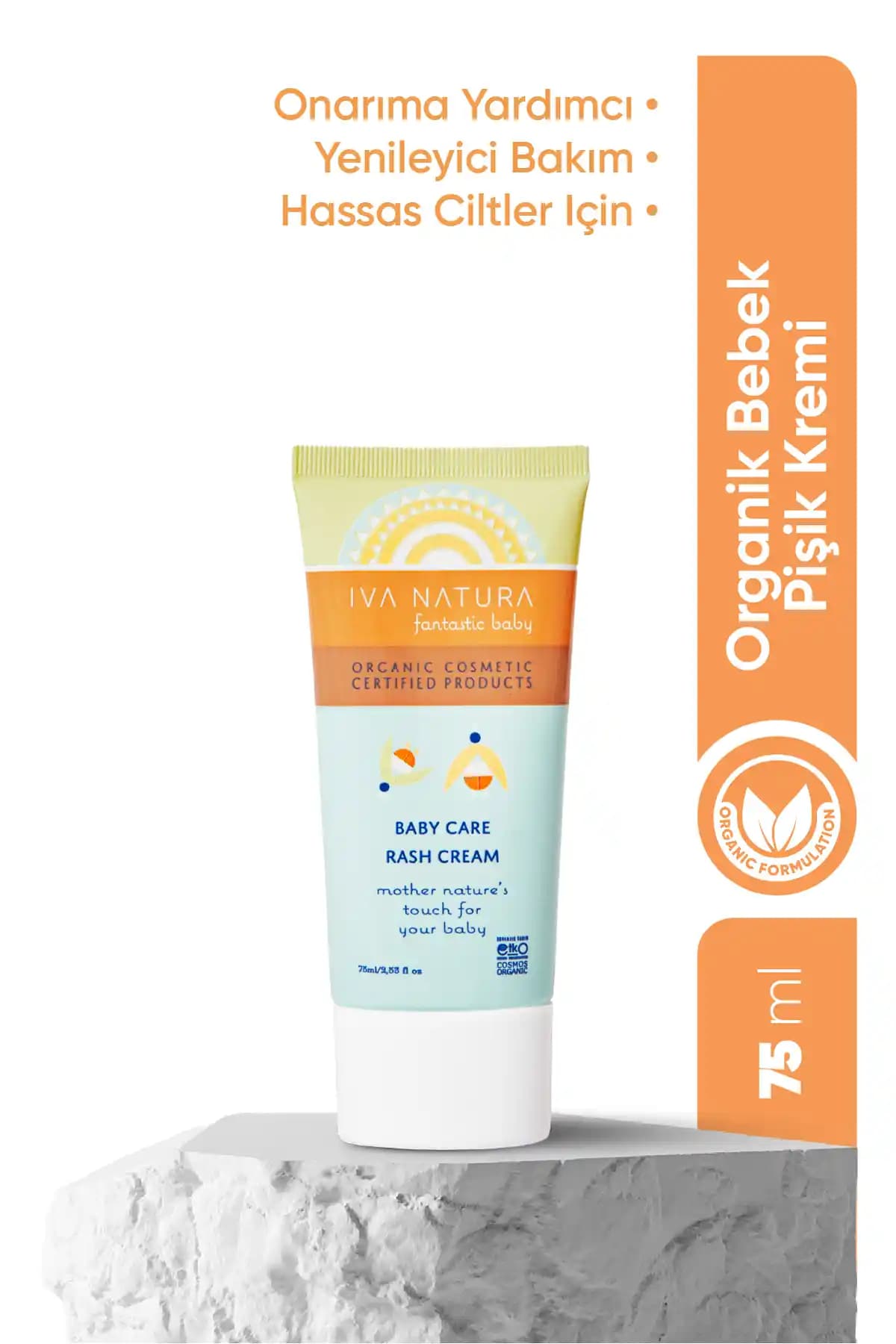 Iva Natura Organik Bebek Pişik Kremi %98 Doğal İçeriklerle Hassas Ciltlere Güvenli Bakım