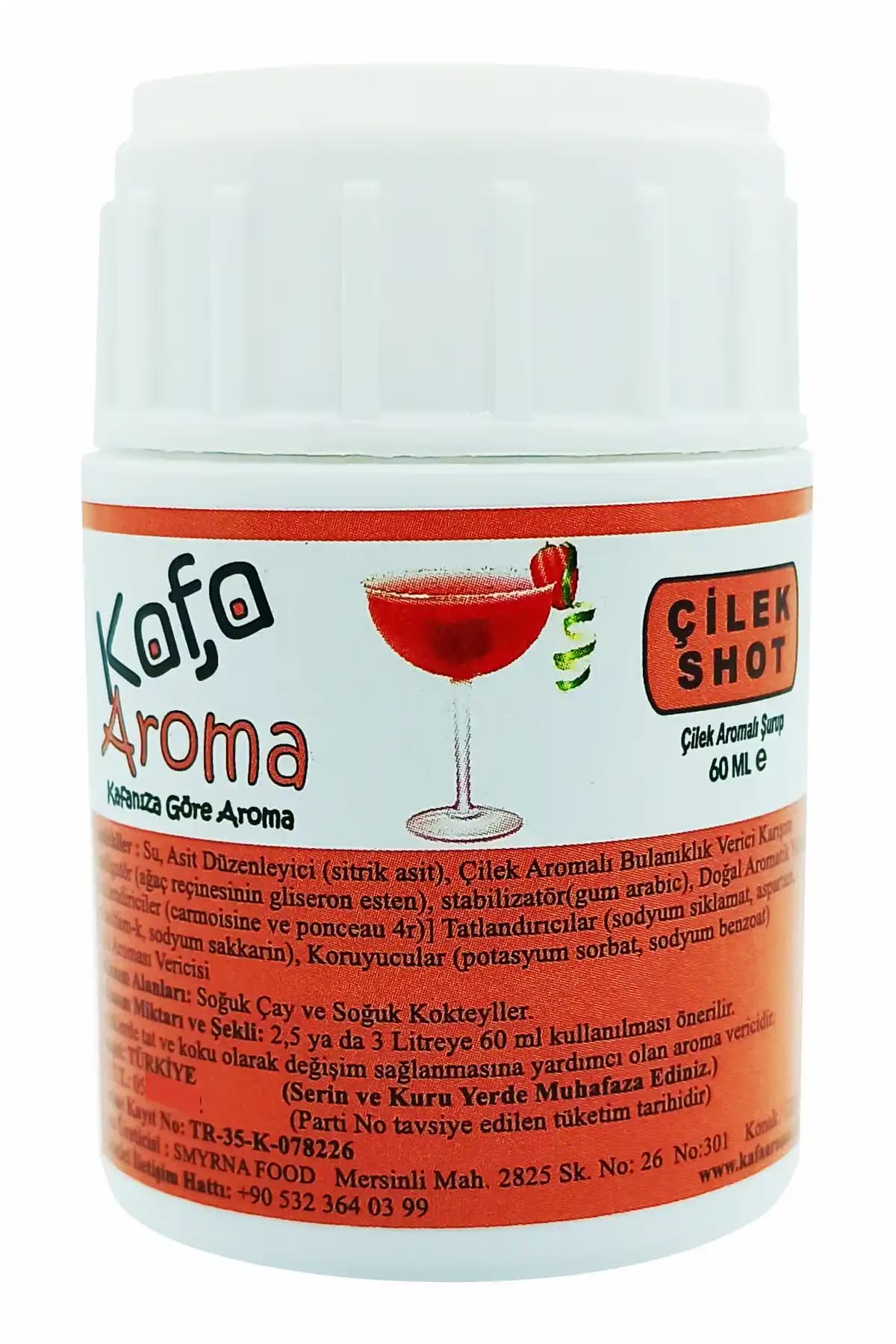 Kafa Aroma Çilek Aromalı Kokteyl Şurubu: Lezzetli ve Pratik İçin Uygun Çilek Aroması