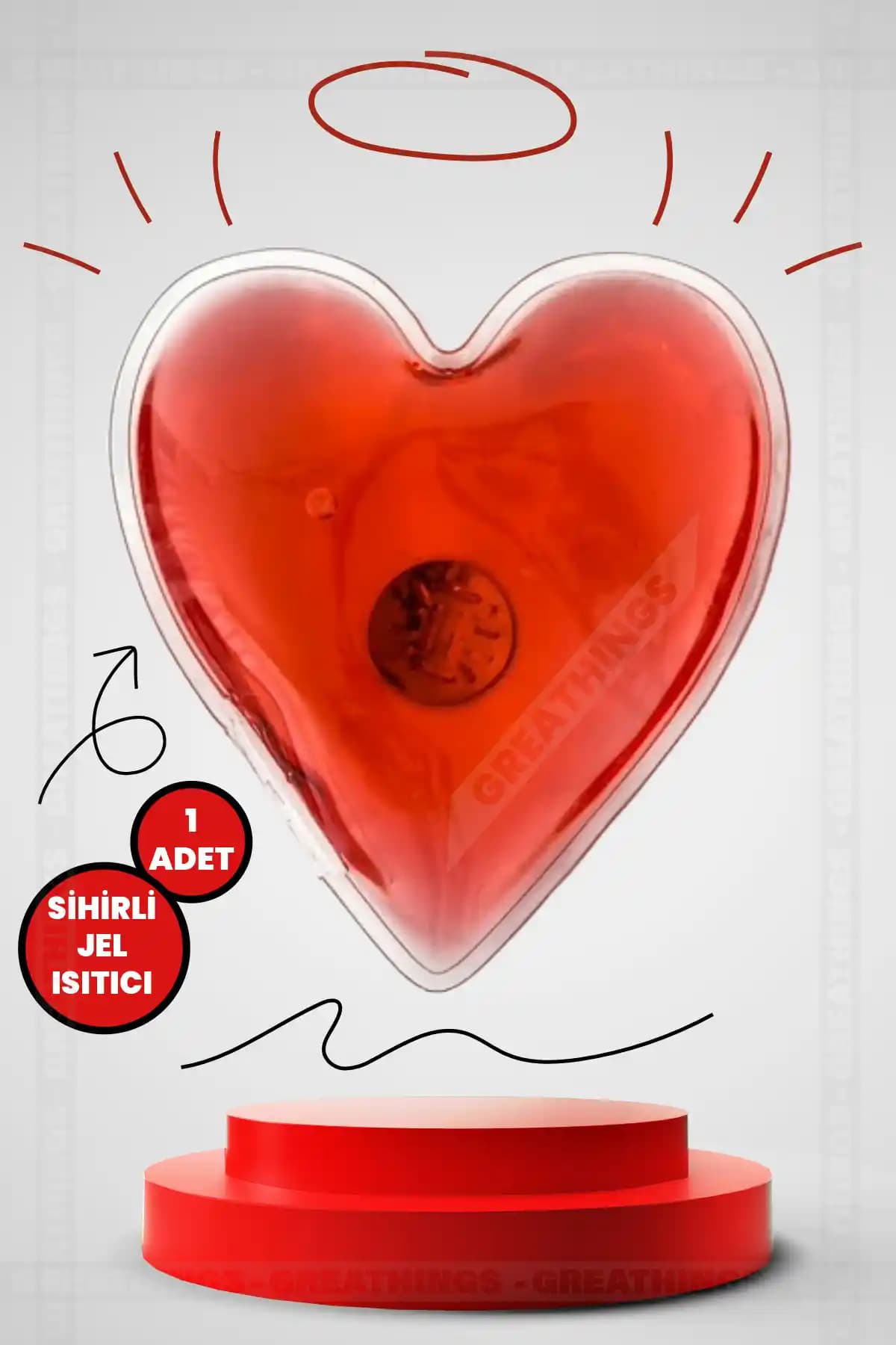 Kalp Şekilli Sihirli Jel Isıtıcı: Pratik ve Yeniden Kullanılabilir Isıtma Çözümü