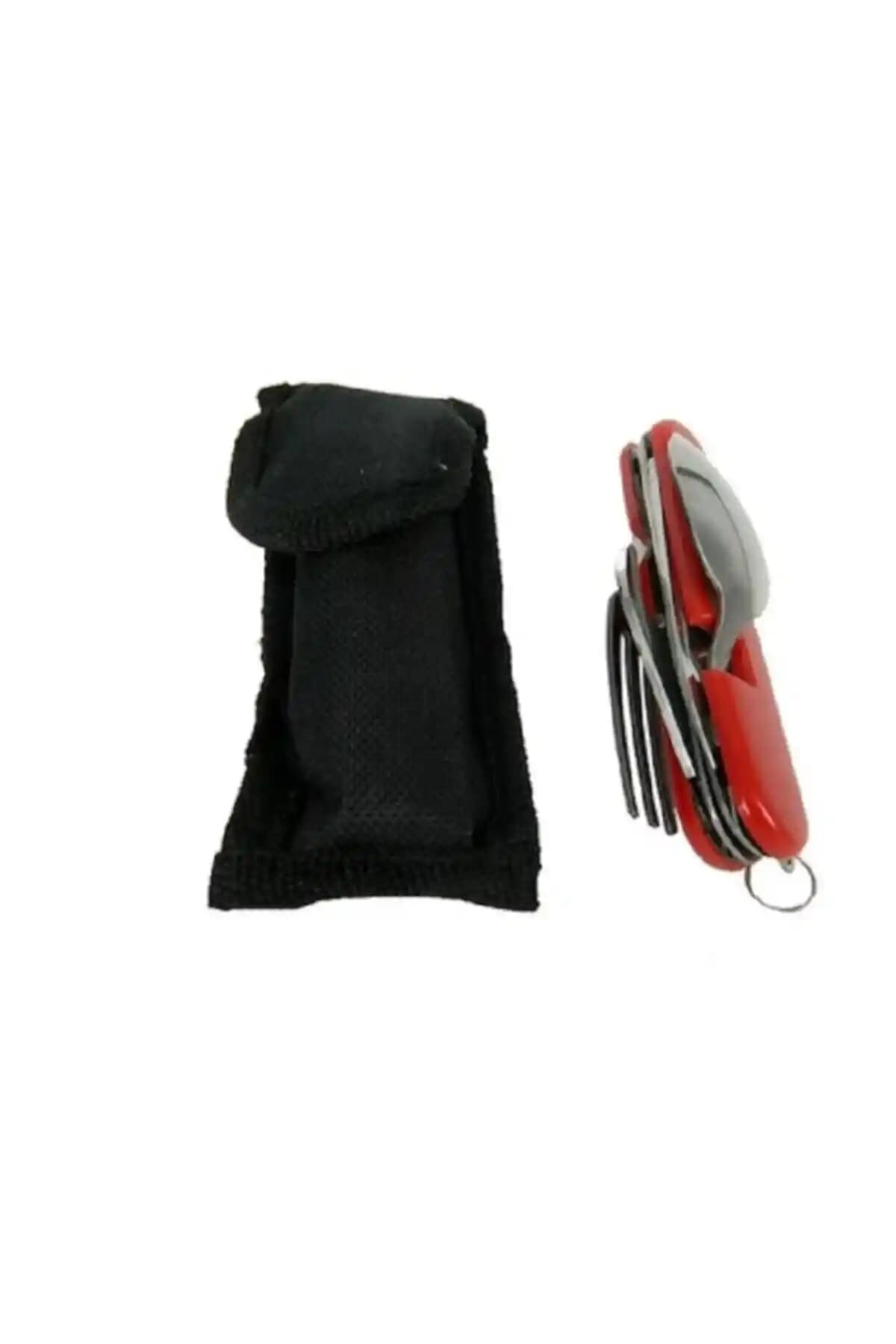 Kamp ve Seyahat İçin Çok Fonksiyonlu Paslanmaz Çelik Kumanya Seti ve Aksesuarları