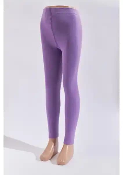 Katia & Bony Çocuk İç Havlu Tayt Koyu Mor Sıcak ve Rahat Kış İç Giyim Seçeneği