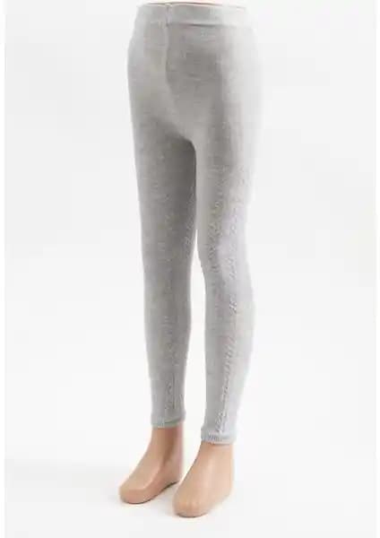 Katia & Bony Zincir Desenli Çocuk Tayt Açık Gri Şık ve Rahat Tasarım Özellikleri