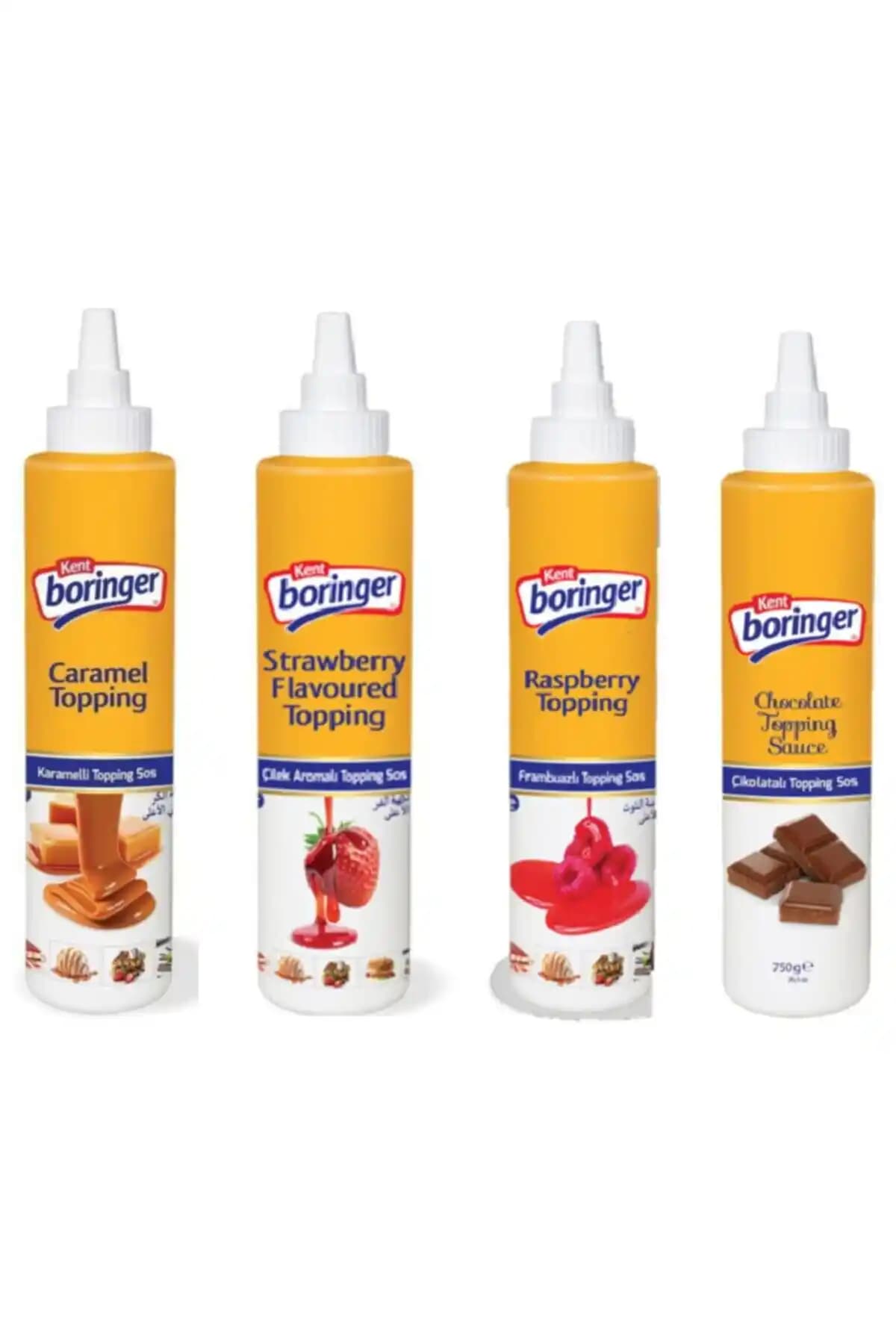 Kent Boringer Topping Sos Serisi: Çeşitli Aromalarla Tatlı Sunumlarınızı Zenginleştirin