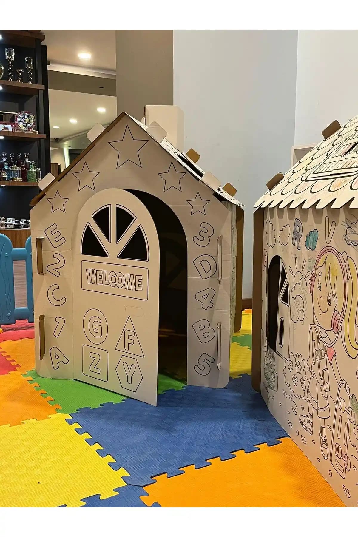 KOLİX XXL Çadır Boyama Aktivite Evi Çocuklar İçin Güvenli ve Dayanıklı Oyun Alanı