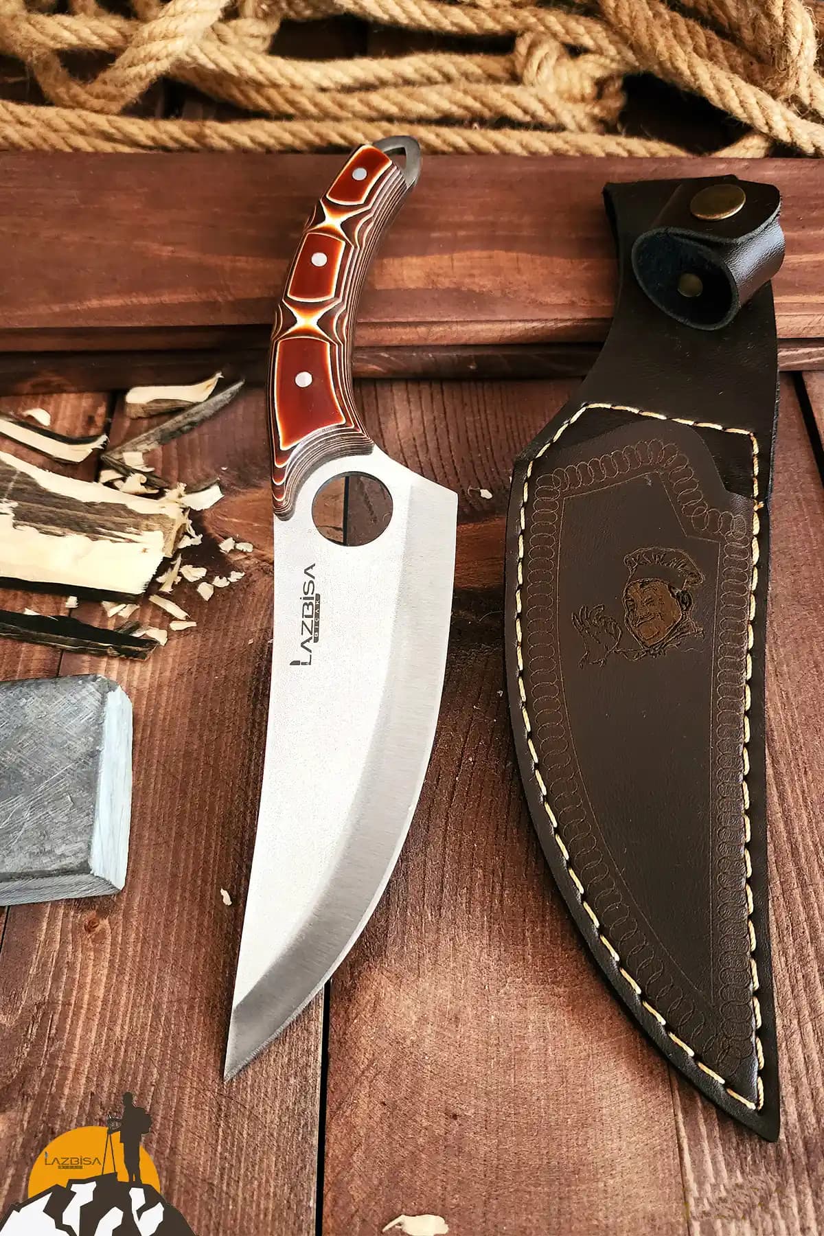 Lazbisa Outdoor Piknik Çakısı: Dayanıklı ve Çok Yönlü Kamp Mutfak Bıçağı