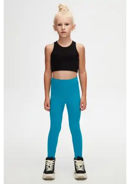 Lovetti Koyu Turkuaz Basic Kız Çocuk Kışlık Tayt İnceleme ve Detaylar