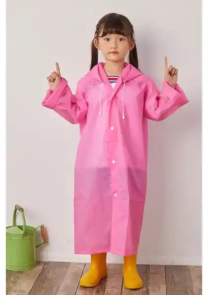Marlux Pembe Çocuk Yağmurluk: Su ve Rüzgar Geçirmez, Şık ve Kullanışlı Tasarım