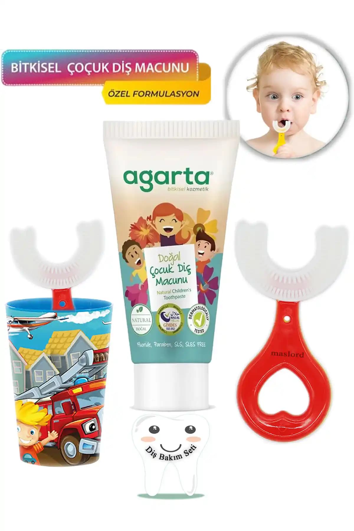 Mas Lord U Tipi Yeni Nesil Çocuk Diş Fırçası Seti Sağlıklı ve Eğlenceli Kullanım Deneyimi