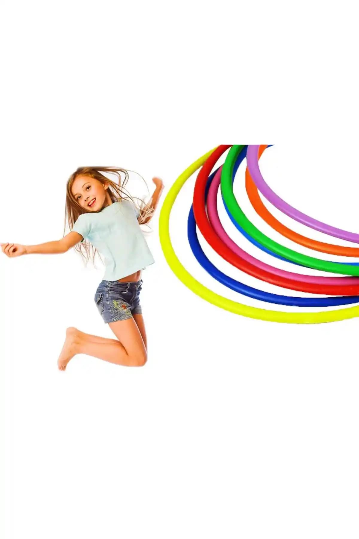 Mashotrend 10 Adet Renkli 55 Cm Hulahoop Seti: Eğlence ve Egzersiz İçin Uygun Spor Aracı