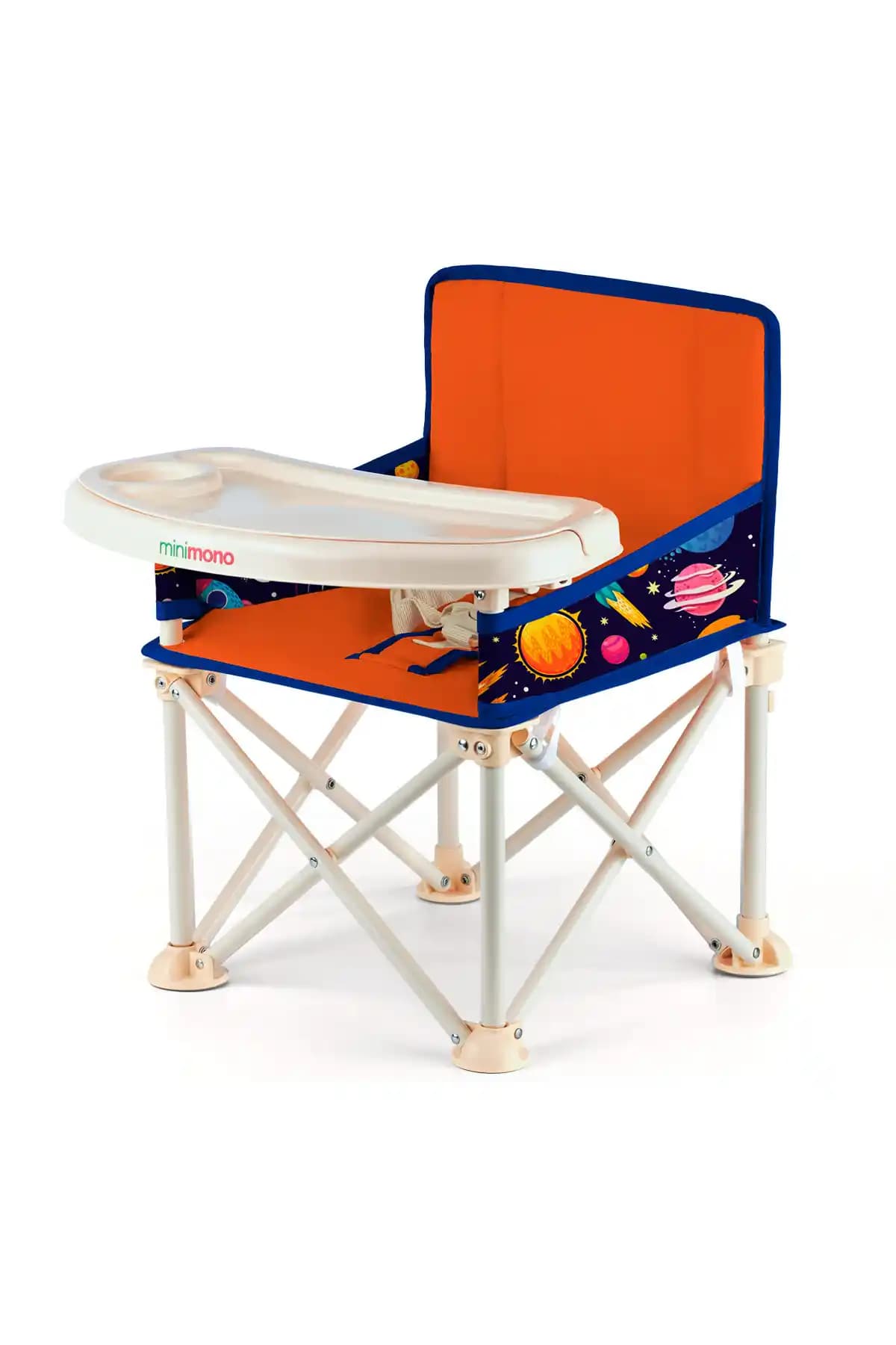 Minimono Plus 0-4 Yaş İçin Portatif Katlanabilir Güvenli Mama Sandalyesi