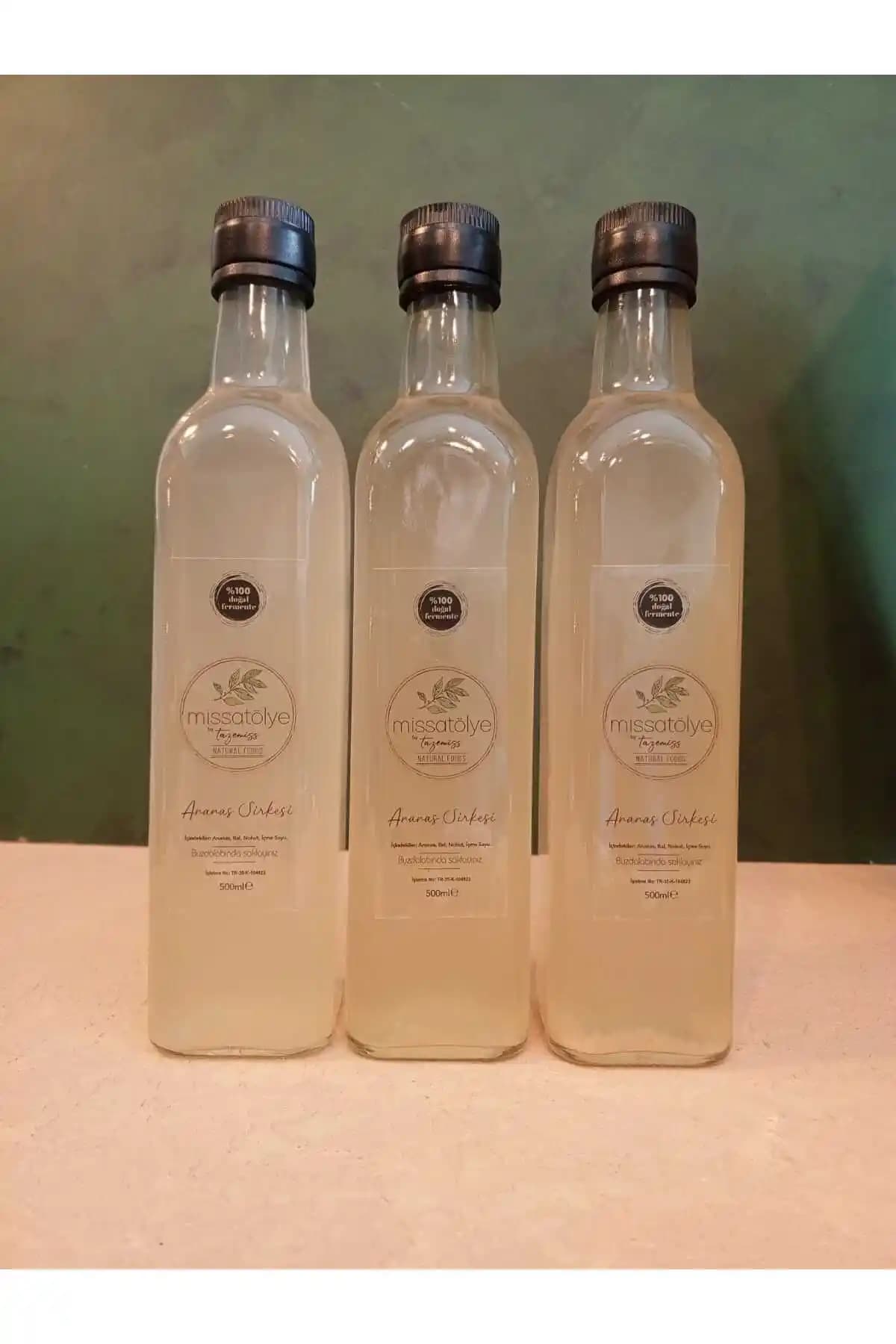 MissAtölye Ananas Sirkesi 1 Aylık Kür: Doğal ve Sağlıklı Sindirim Destekçisi