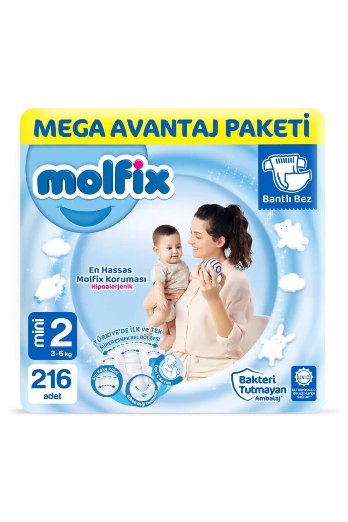 Molfix Bebek Bezi 2 Beden Mini Mega Avantaj Paketi: Konfor ve Güvenlik Özellikleri