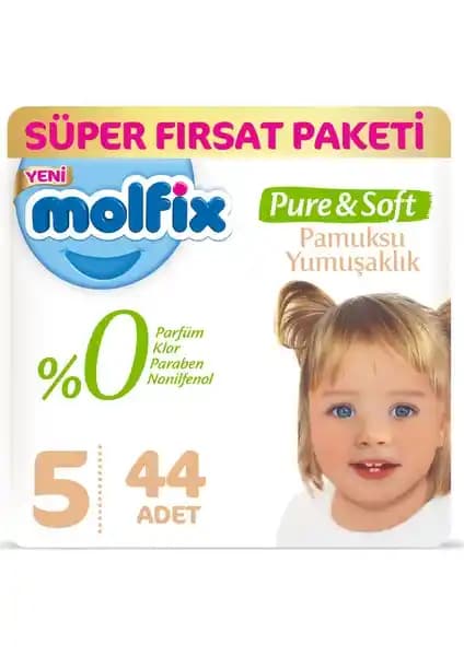Molfix Pure&Soft Bebek Bezi Junior 5 Beden ve Maxi 4 Beden Karşılaştırması