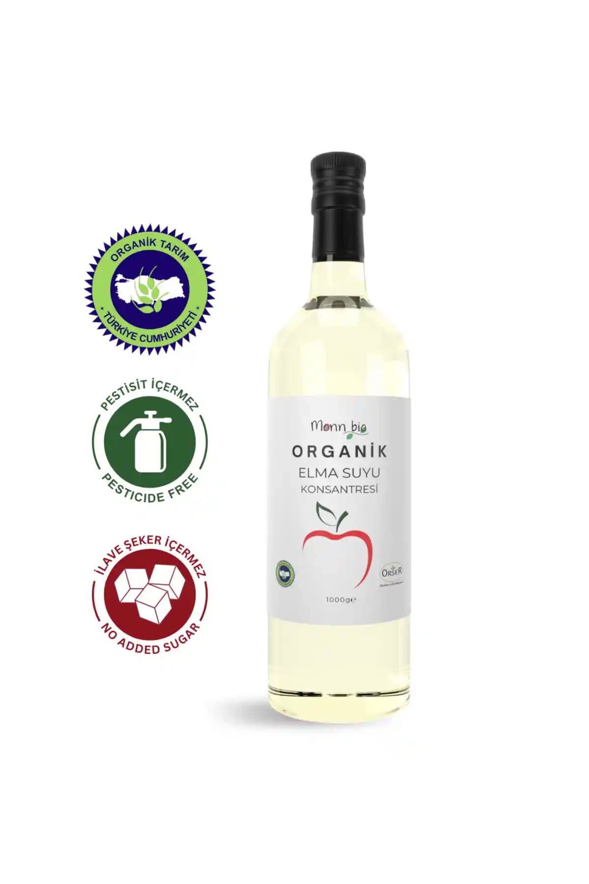 Monn Bio Organik Elma Suyu Konsantresi Sağlıklı ve Doğal Tatlandırıcı Seçenekleri
