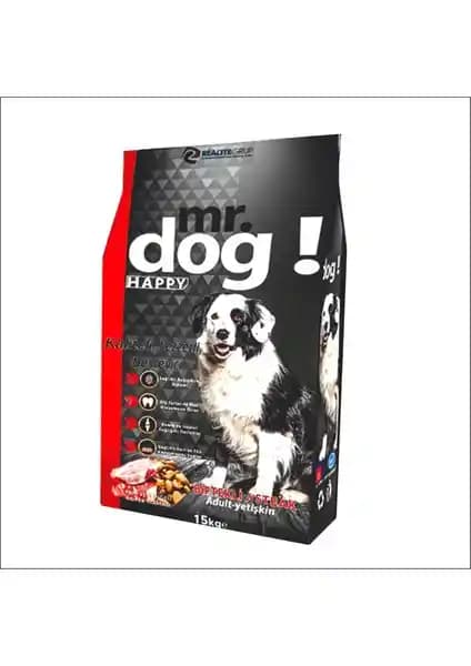 Mr. Dog Happy Biftekli Yetişkin Köpek Maması: Doğal ve Dengeli Beslenme Seçeneği