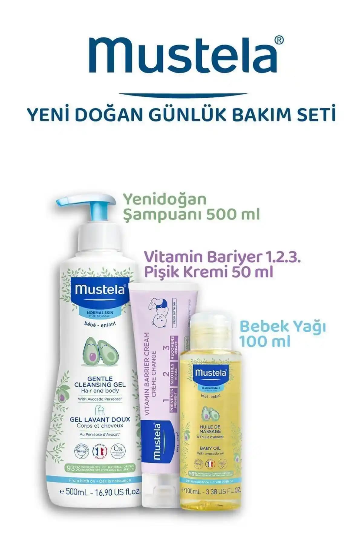Mustela Bebek Günlük Çözüm Seti: Doğal İçeriklerle Güvenilir Bebek Bakımı