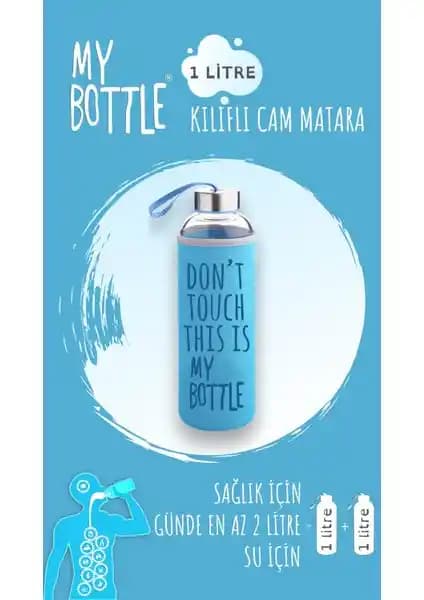 My Bottle Borosilikat Cam Matara 1000 ml Sağlıklı ve Şık Tasarım ile Günlük Kullanım İçin Uygun