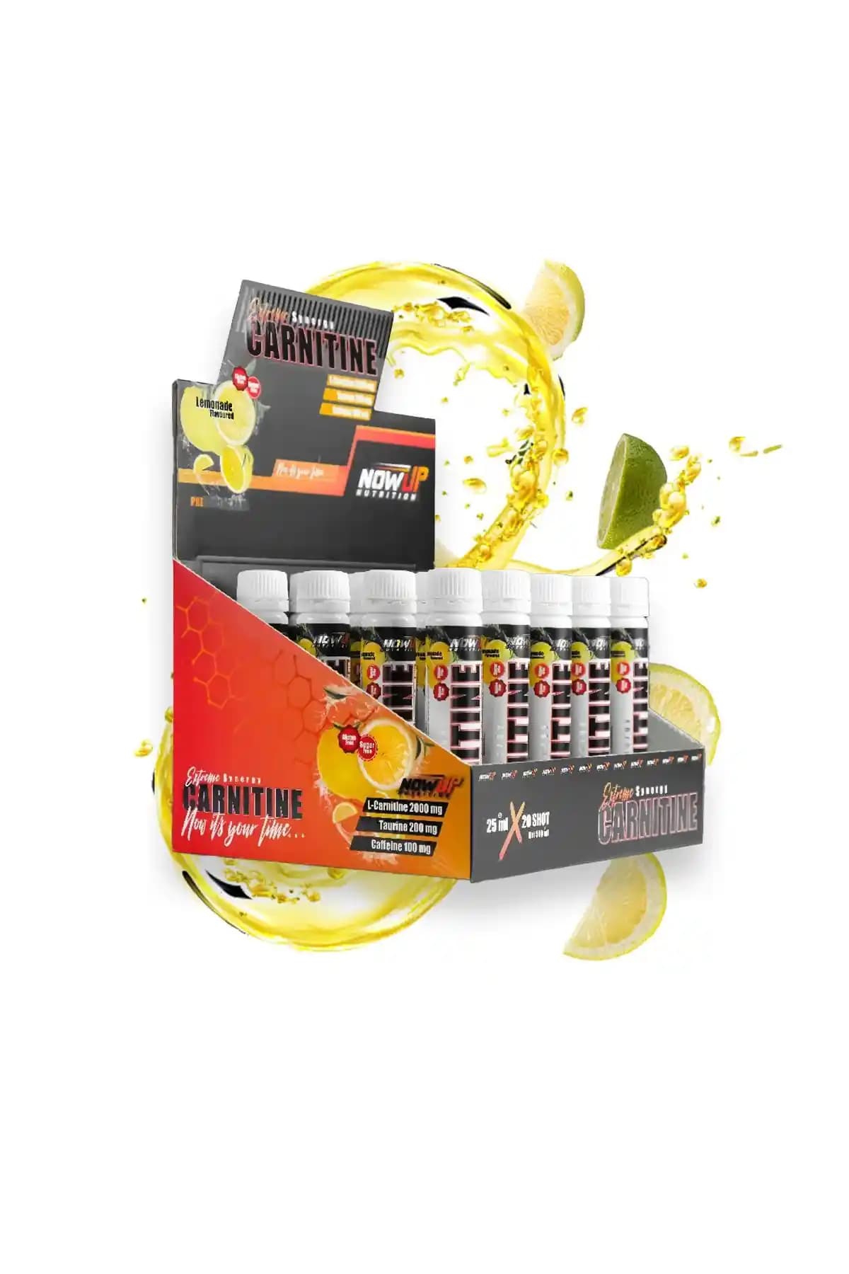 NOWUP NUTRITION Extreme Synergy Carnitine Shot: Enerji ve Yağ Yakımını Destekleyen Sporcu Gıdası